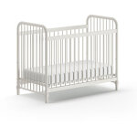Vipack - lit b�b� 60x120 cm en m�tal blanc - bergen