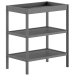 Vipack - table � langer 79, 4x49, 8x95 cm en h�tre anthracite - kalsta