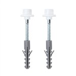 Vis fixation wc, fixation wc sur pied toilet, kit fixation wc au sol, chevilles en acier inoxydable pour ... Vis fixation wc, fixation wc sur pied toilet, kit fixation wc au sol, chevilles en acier inoxydable pour ...