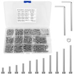 Vis inox(440pcs), m3 boulons et ecrou kit assortiment, boite boulon et �crous assortiment, petite visserie ...