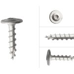 Vis de supports pour poteau galvanis�es 8 x 50 mm - 50 pi�ces