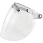 Visière de casque à visage ouvert pour casque de moto, lentille à bulles, pare - vent à bulles à 3 boutons ... Visière de casque à visage ouvert pour casque de moto, lentille à bulles, pare - vent à bulles à 3 boutons ...
