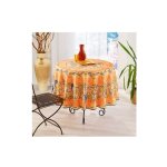 Nappe de table provençale ronde motif coquelicot 180 cm, linge table anti - tâche glycine, 100% polyester ... Nappe de table provençale ronde motif coquelicot 180 cm, linge table anti - tâche glycine, 100% polyester ...