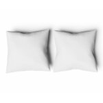 Oreiller carr� 60x60cm moelleux 100% polyester fibres creuses