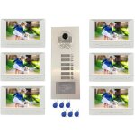 Visiophone couleur pour 6 logements - 6 appartements