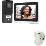 Visiophone filaire et connect� image qualit� 3k philips welcomeeye connect 3 avec transformateur