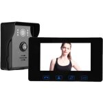 Visiophone filaire interphone vido sonnette avec moniteur de 7 pouces, camra de vision nocturne, grand ...