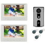 Visiophone pour maison � �tages avec 2 �crans avec lecteur rfid