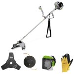 Vito - débroussailleuse thermique 43cm3 + casque de sécurité anti - bruit + gants de protection Vito - débroussailleuse thermique 43cm3 + casque de sécurité anti - bruit + gants de protection