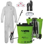 Vito - pulvérisateur Électrique à batterie lithium 16l + kit protection jardin xl - haute pression & ... Vito - pulvérisateur Électrique à batterie lithium 16l + kit protection jardin xl - haute pression & ...