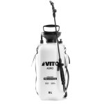 Vito - pulv�risateur de jardin 8l produits corrosifs, alcalins r�gulateur de pression 4 buses
