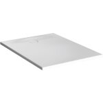 Vitra receveur de douche rectangle leaf 100x80 cm - acrylique blanc mat textur�, recoupable, ultra - ...