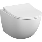 Vitra - wc suspendu sans bride sento blanc mat + abattant Vitra - wc suspendu sans bride sento blanc mat + abattant