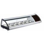 Lacor - jamais utilise] vitrine d'exposition rfrigre gn1 / 3 froid ngatif 6 bacs gastronomes inclus ...