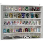 Vitrine murale 2 portes verre mamine grise Vitrine murale 2 portes verre mamine grise