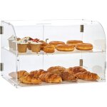 Vitrine de pâtisserie mophorn présentoir de boulangerie commercial à 2 niveaux présentoir en acrylique ... Vitrine de pâtisserie mophorn présentoir de boulangerie commercial à 2 niveaux présentoir en acrylique ...