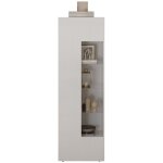 Vitrine scena ? l60 x h187 x p42 cm ? 1 porte ? blanc laqué brillant Vitrine scena ? l60 x h187 x p42 cm ? 1 porte ? blanc laqué brillant