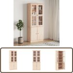 Vidaxl - vitrine en verre alta 77x35x186, 5 cm bois de pin massif - buffet rustique - meuble rangement ... Vidaxl - vitrine en verre alta 77x35x186, 5 cm bois de pin massif - buffet rustique - meuble rangement ...
