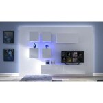 Viva - ensemble meuble tv next 200 an200 - 17w - hg29 - 1a blanc brillant 200 cm