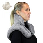 Coussin chauffant, tour de cou pour paules et nuque - cosy - gris vivezen