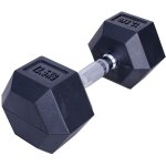 Haltre hexagonale - caoutchouc noir - 12. 5 kg