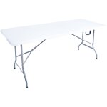 Vivol - table pliante - plastique - 152x70 cm Vivol - table pliante - plastique - 152x70 cm