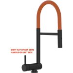 Vizio - mitigeur de cuisine rabattable robinet sous fen�tre 6cm, poign�e � gauche, avec bec pivotant ...