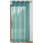 Voilage 140 x 240 cm bleu canard