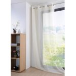 Voilage - monna - ecru - ?illets - 135x260 cm - polyester