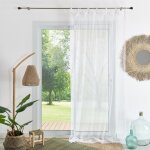 Voilage moustiquaire  nouettes blanc 140x350 cm