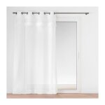 Douceur d'intérieur - voilage a oeillets 140 x 240 cm voile sablé + franges frangina Douceur d'intérieur - voilage a oeillets 140 x 240 cm voile sablé + franges frangina