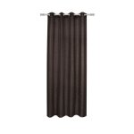 Voilage victoria brun �corce d'orange 140x260cm - �l�gant et transparent inventiv