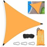 Voile dombrage triangulaire, 3 x 3 x 3m toile ombrage triangle impermable, avec protection uv et hdpe ...