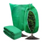 Voile d'hivernage, 2 pi�ces housse de protection pour plantes 140�200cm vert, voile d'hivernage plante, ...