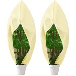 Voile d'hivernage pour plantes ext�rieur 120x180 cm, 2 pcs housses de protection contre le gel, couverture ...
