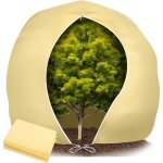 Voile hivernage plante exterieur, 240x200 cm voile d'hivernage avec cordon de serrage � glissi�re, r�utilisabl ...