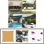 Vidaxl - voile d'ombrage 160 g / m carr sable 3x3 m pehd - voile d'ombrage - parasol - ombrage extrieur ...