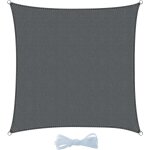 Voile d'ombrage carr 2. 5x2. 5m impermable toile ombrage 95% uv protection pour patio balcon jardin ...