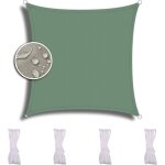 Voile d'ombrage carr� balcon, 2. 5x2. 5m, pour jardin terrasse camping, durable, imperm�able et r�sistante, ...
