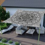 Voile d'ombrage carr�e imperm�able, toile d'ombrage d'ext�rieur, de jardin et de terrasse (sculpture ...