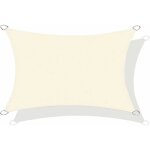 Voile d'ombrage impermable rectangulaire, anti uv abri voiture de pergola pour patio extrieur, jardin, ...