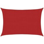 Maisonchic - voile d'ombrage, voile de parasol, toile ombrage 160 g, m� rouge 3x4, 5 m pehd con233894 ...