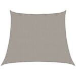 Voile d'ombrage?voile de parasol?toile d'ombrage 160 g / m� trap�ze gris clair 3 / 4x3 m pehd cfw21770 ...