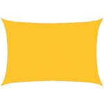 Maisonchic - voile d'ombrage, voile de parasol, toile ombrage 160 gm� rectangulaire jaune 3, 5x5 m pehd ...