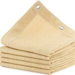 Voile d'ombrage protection solaire toile rectangulaire, hdpe 95% anti - uv auvent de voiture avec cordes ...