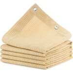 Voile d'ombrage protection solaire toile rectangulaire, hdpe 95% anti - uv auvent de voiture avec cordes ...