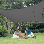 Gabrielle voile d'ombrage rectangulaire 2. 5x3m toile ombrage auvent impermable pes, protection 95% ...