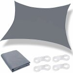 Voile d'ombrage rectangulaire. voile ombrage 2 x 2m impermable. protection uv avec coupe - vent respirant. ...