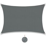 Voile d'ombrage rectangulaire 2x2. 5m imperm�able toile ombrage uv protection pour patio jardin, terrasse, ...