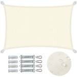 Vounot® voile d'ombrage rectangulaire imperméable 3x2m avec kit de montage - toile ombrage en polyester ... Vounot® voile d'ombrage rectangulaire imperméable 3x2m avec kit de montage - toile ombrage en polyester ...